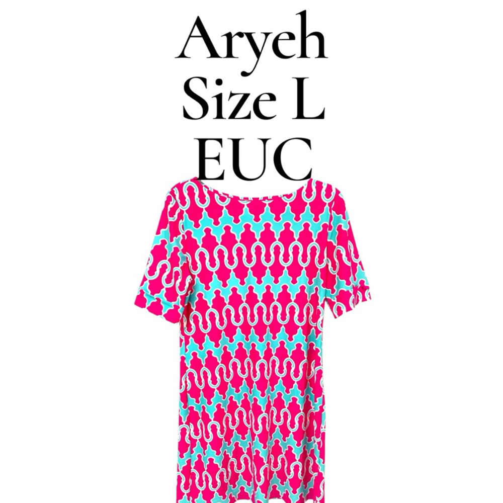 Women's Aryeh Dress Size L Pink Blue